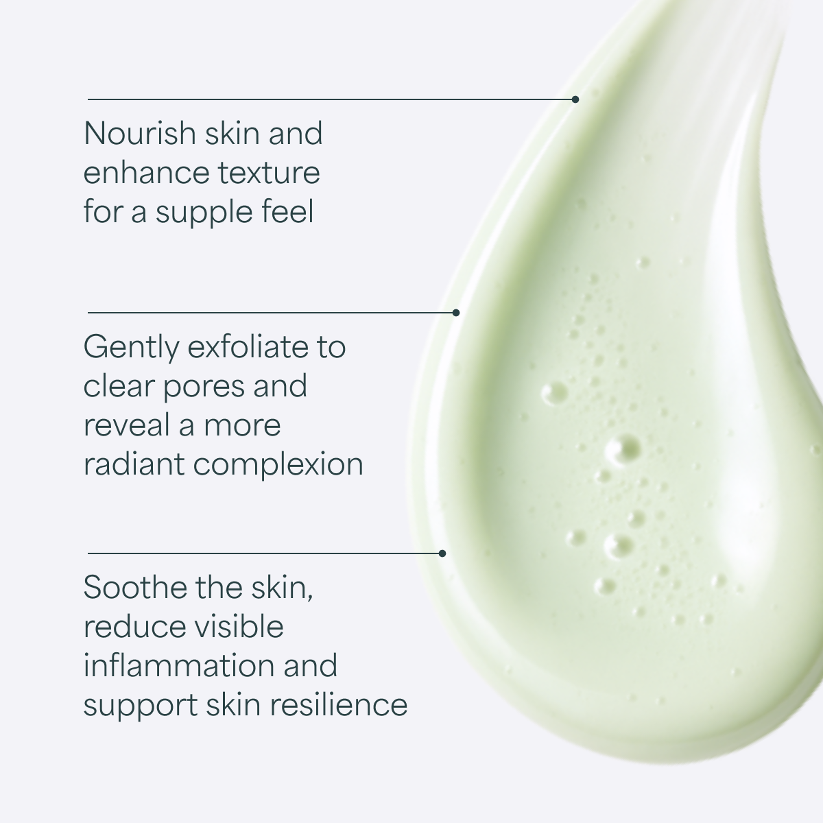 Derma Botanica AHA & BHA Exfoliating Cleanser with text highlighting its benefits on a white background
