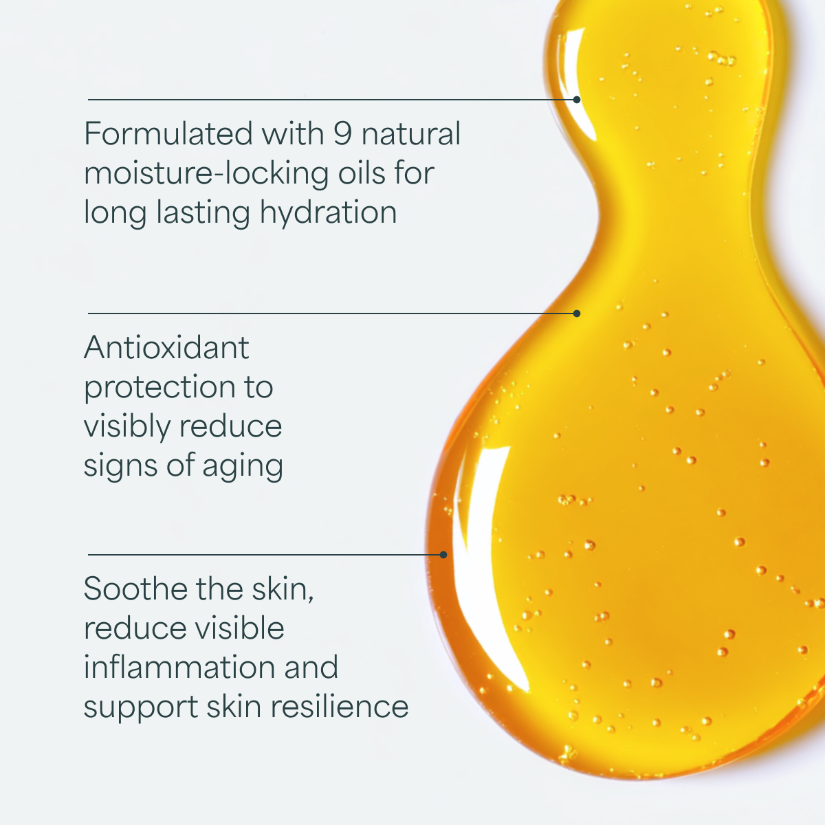 Derma Botanica Moisture-Locking Face Oil with text highlighting its benefits on a white background