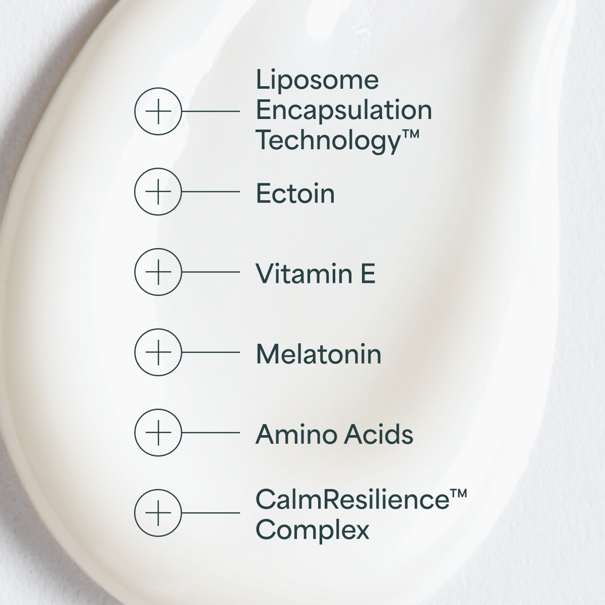 Derma Botanica Retinol Serum Ingredients with text labels on a serum drop.